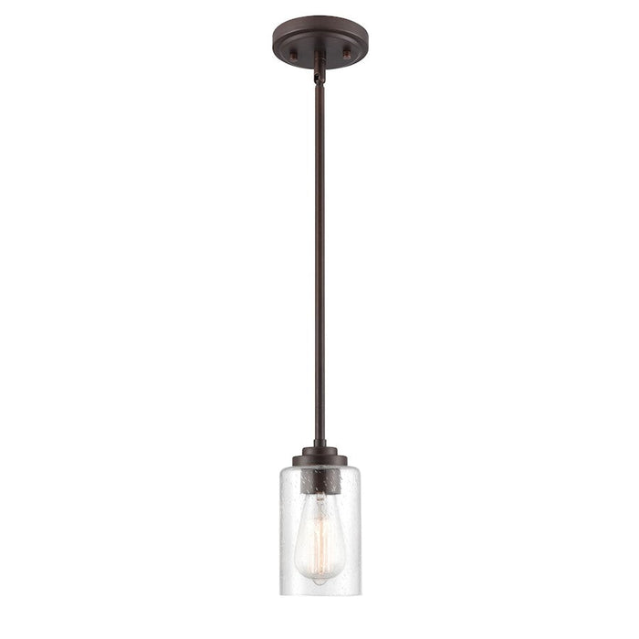 Millennium Lighting Moven 1 Light Mini-Pendant, Bronze/Seeded