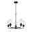 Millennium Lighting Moven Chandelier, Bronze/Clear Seeded