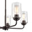 Millennium Lighting Moven Chandelier, Bronze/Clear Seeded