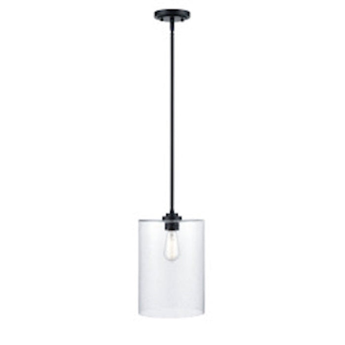 Millennium Lighting 1 Light 14" Mini-Pendant Light, Matte Black - 9611-MB