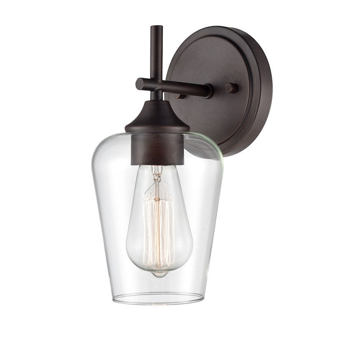 Millennium Lighting Ashford 1 Light Wall Sconce, Rubbed Bronze/Clear - 9701-RBZ