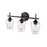 Millennium Lighting Ashford 3 Light Vanity Light, Rubbed Bronze/Clear - 9703-RBZ