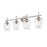 Millennium Lighting Ashford 4 Light Vanity Light, Brushed Nickel/Clear