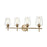 Millennium Ashford 5 Light Flushmount Ceiling Light, Modern Gold - 9704-MG