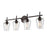 Millennium Lighting Ashford 4 Light Vanity Light, Rubbed Bronze/Clear