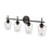 Millennium Lighting Ashford 4 Light Vanity Light, Rubbed Bronze/Clear