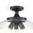 Millennium Lighting Ashford 3 Light Semi-Flush Mount, Black/Clear - 9713-MB