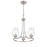 Millennium Lighting Ashford 3 Light Chandelier, Brushed Nickel/Clear - 9723-BN