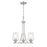 Millennium Lighting Ashford Chandelier, Brushed Nickel/Clear