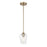 Millennium Lighting Ashford 1 Light Mini-Pendant, Modern Gold/Clear