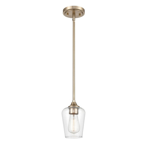 Millennium Lighting Ashford 1 Light Mini-Pendant, Modern Gold/Clear