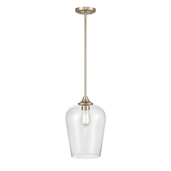 Millennium Lighting Ashford 1 Light Mini-Pendant, Modern Gold/Clear