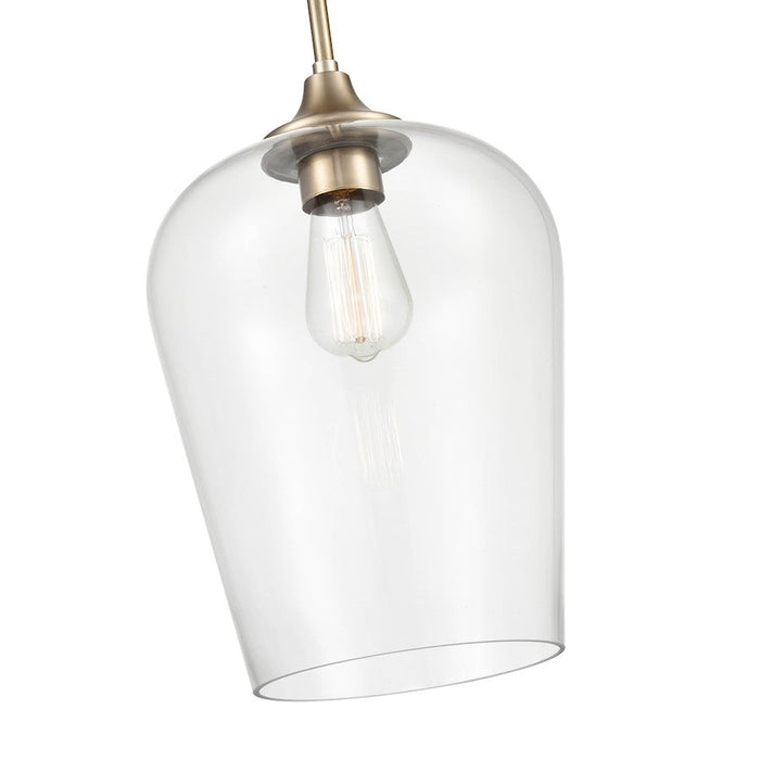 Millennium Lighting Ashford 1 Light Mini-Pendant, Modern Gold/Clear