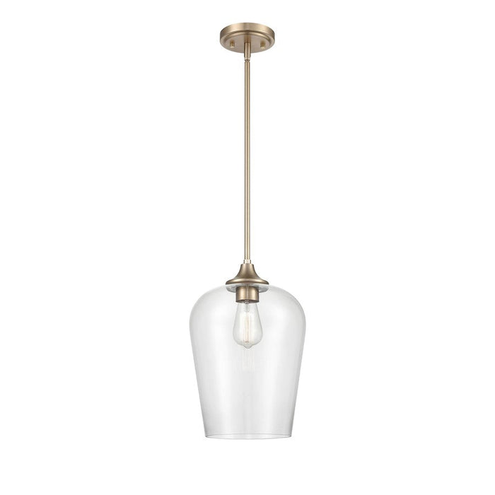 Millennium Lighting Ashford 1 Light Mini-Pendant, Modern Gold/Clear