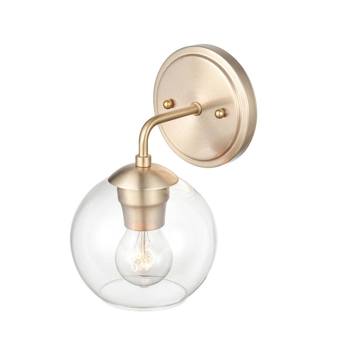 Millennium Lighting 1 Light Wall Sconce, Modern Gold/Clear