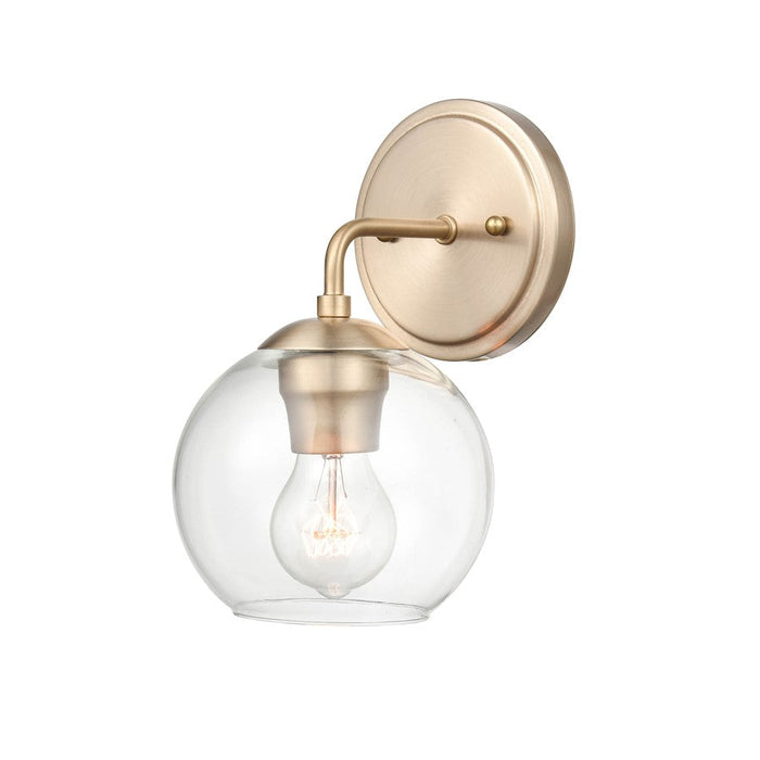 Millennium Lighting 1 Light Wall Sconce, Modern Gold/Clear