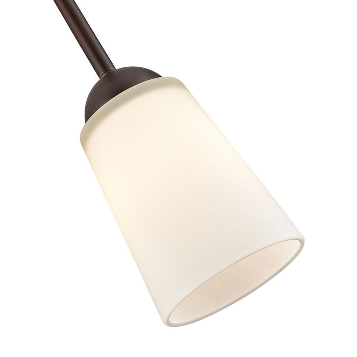 Millennium Lighting Ivey Lake 1 Light Pendant, Bronze/Etched White