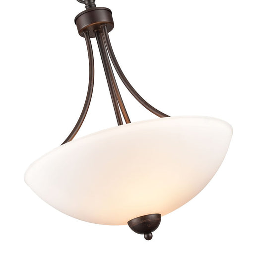 Millennium Lighting Ivey Lake 3 Light 15" Pendant, Bronze/Etched
