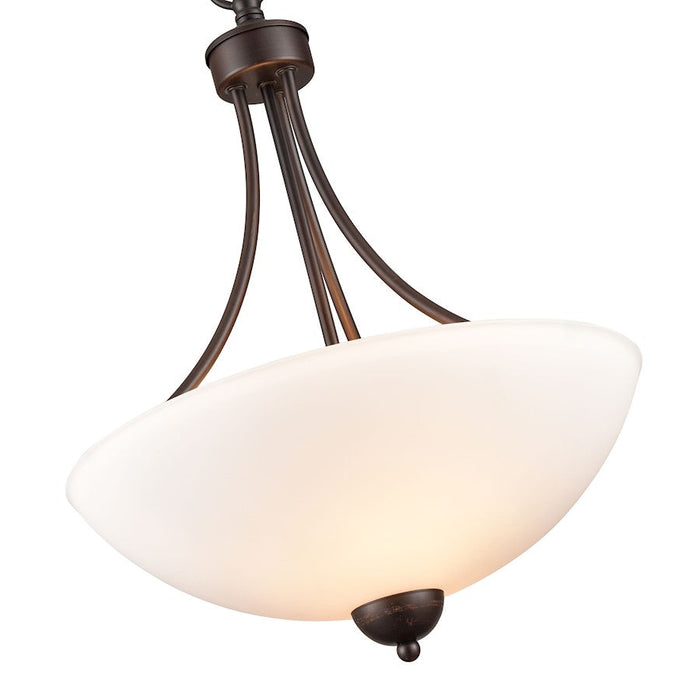 Millennium Lighting Ivey Lake 3 Light 15" Pendant, Bronze/Etched