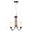 Millennium Lighting Ivey Lake Chandelier, Bronze/Etched White