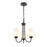 Millennium Lighting Ivey Lake Chandelier, Bronze/Etched White