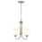 Millennium Lighting 3 Light Chandelier, Satin Nickel/Clear Seeded - 9803-SN