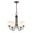 Millennium Lighting Ivey Lake Chandelier, Bronze/Etched White