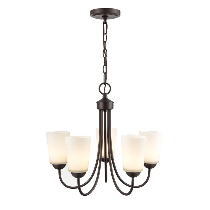 Millennium Lighting Ivey Lake Chandelier, Bronze/Etched White