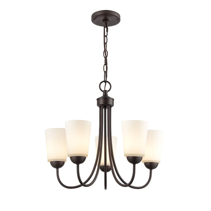 Millennium Lighting Ivey Lake Chandelier, Bronze/Etched White