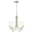 Millennium Lighting 5 Light Chandelier, Satin Nickel/Clear Seeded - 9805-SN