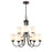 Millennium Lighting Ivey Lake Chandelier, Bronze/Etched White