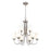 Millennium Lighting 9 Light Chandelier, Satin Nickel/Clear Seeded - 9809-SN