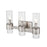 Millennium Lighting Caberton 3 Light Vanity, Nickel/Clear Beveled