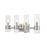 Millennium Lighting Caberton 4 Light Vanity, Nickel/Clear Beveled