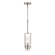 Millennium Lighting Caberton 1 Light Pendant, Nickel/Clear Beveled - 9971-BN