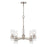 Millennium Lighting Caberton 5-Lt Chandelier, Nickel/Clear Beveled