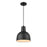 Millennium Lighting R Series 1 Light Deep Bowl Pendant, Black