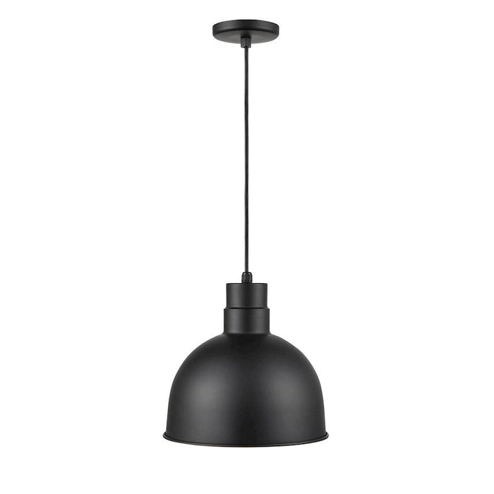 Millennium Lighting R Series 1 Light Deep Bowl Pendant, Black