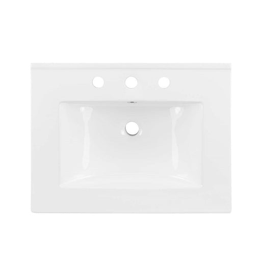 Modway Furniture Cayman 24" Bathroom Sink, White