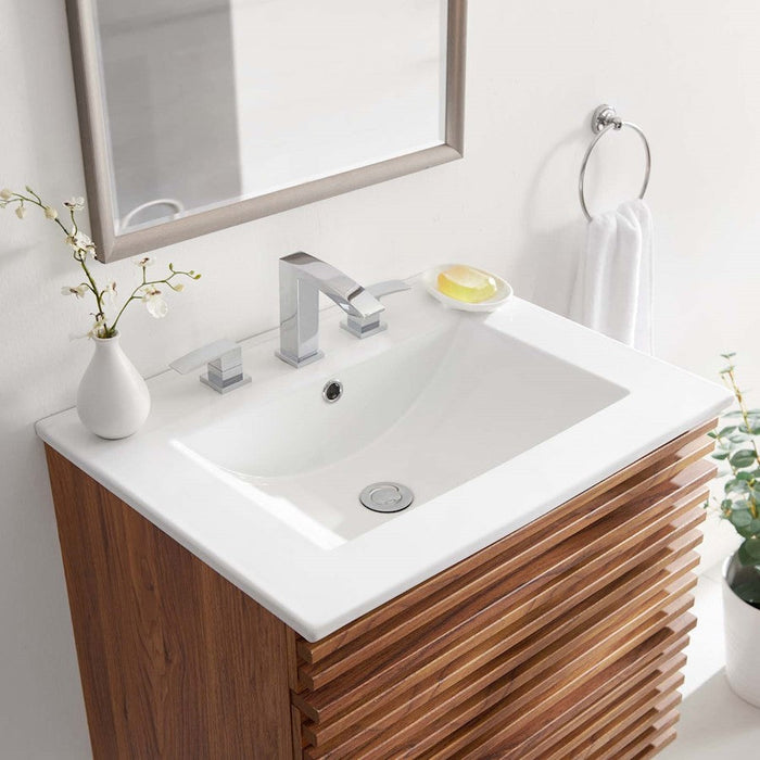 Modway Furniture Cayman 24" Bathroom Sink, White