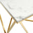 Modway Furniture Vertex End Table, Gold White