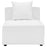 Modway Furniture Saybrook Patio Sofa Armless Chair, White