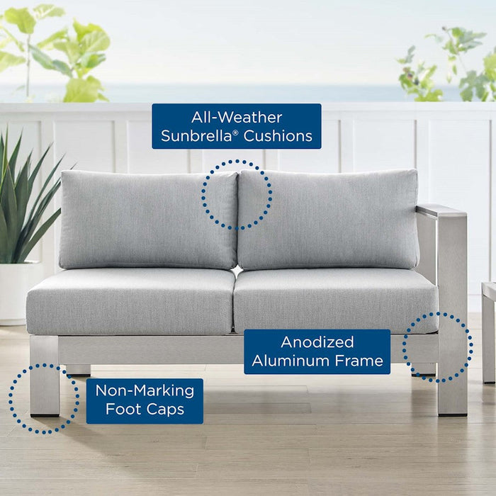 Modway Furniture Shore Patio Right-Arm Loveseat