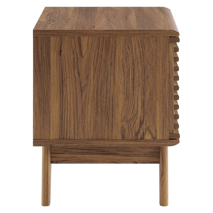 Modway Furniture Render 18" Display Stand, Walnut