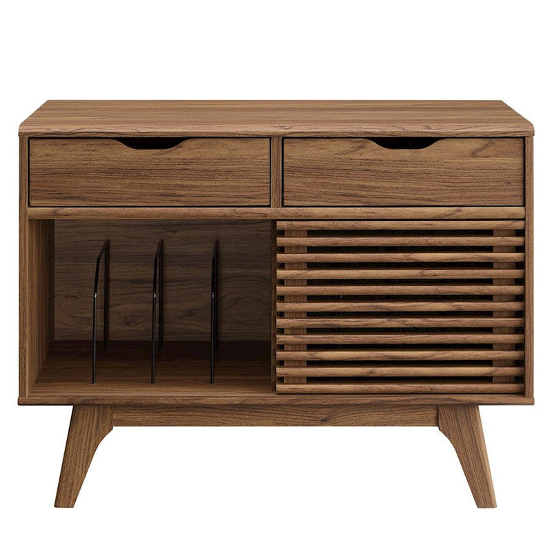 Modway Furniture Render 17" Display Stand, Walnut