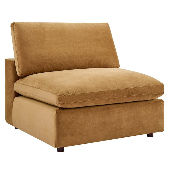 Modway Furniture Commix Armless Chair, Cognac - EEI-4367-COG