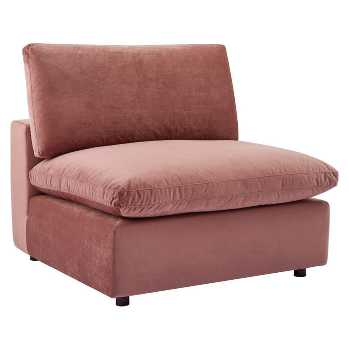 Modway Furniture Commix Armless Chair, Dusty Rose - EEI-4367-DUS