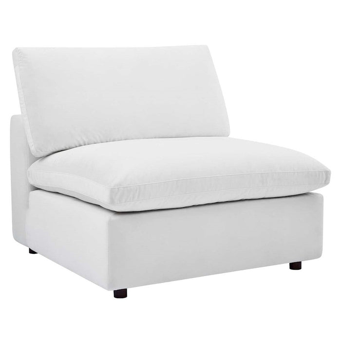 Modway Furniture Commix Armless Chair, White - EEI-4367-WHI