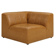 Modway Furniture Bartlett Vegan Leather Corner Chair, Tan - EEI-4403-TAN