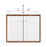 Modway Furniture Transmit 24" Bathroom Vanity, Walnut White